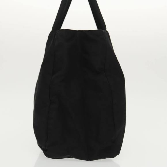 PRADA Hand Bag Nylon Black Silver Auth 97691 - Picture 4 of 16